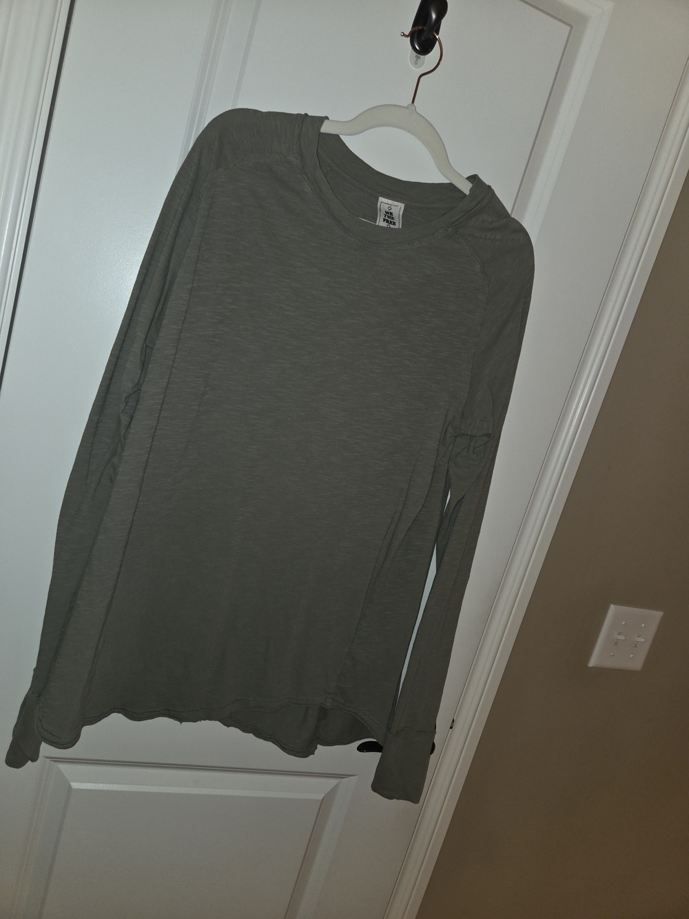 We The Free Olive Crewneck Tee in Sage Green